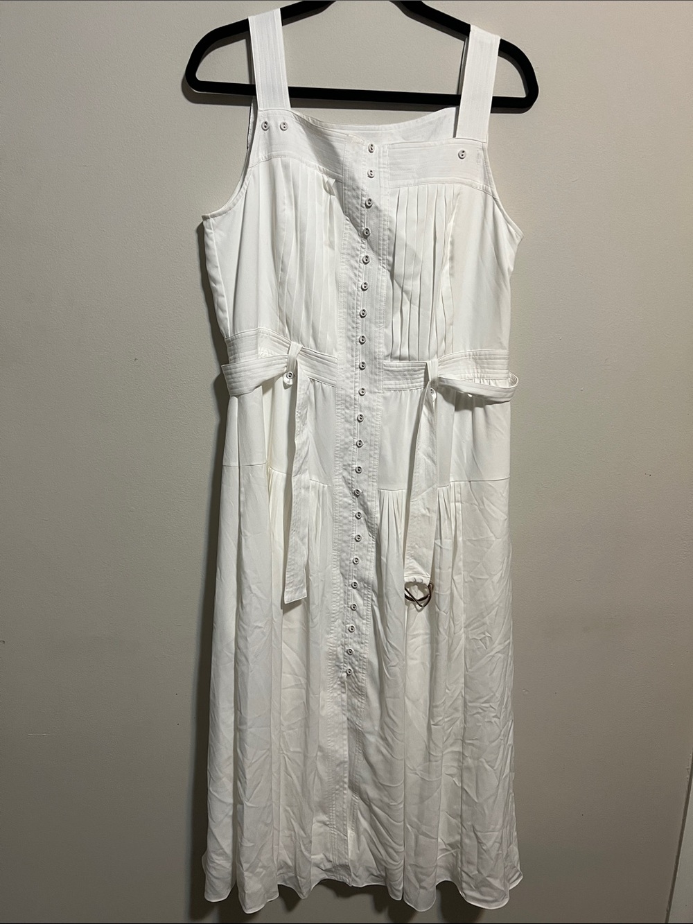 Classic White Button-Front Sundress